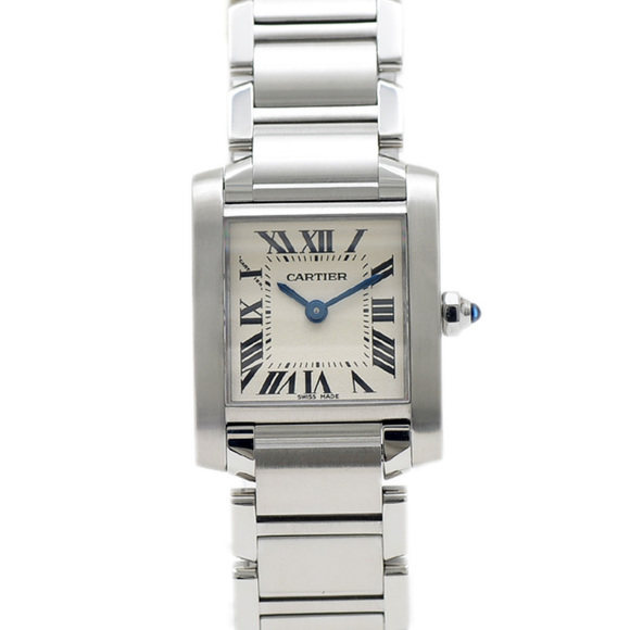 Cartier Tank Française SM Women's Silver Dial Watch W51008Q3 - Picture 1 of 6